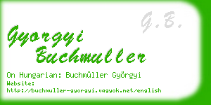 gyorgyi buchmuller business card