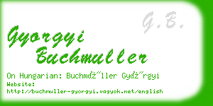 gyorgyi buchmuller business card